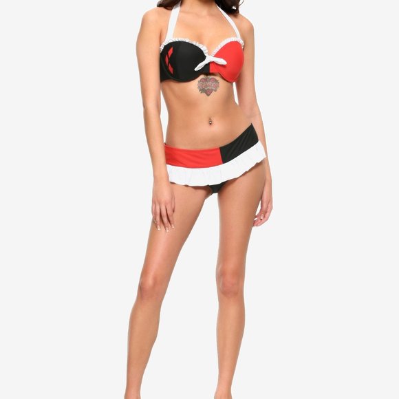 Harley Quinn Bikini Swimsuit Set Small - Picture 1 of 3